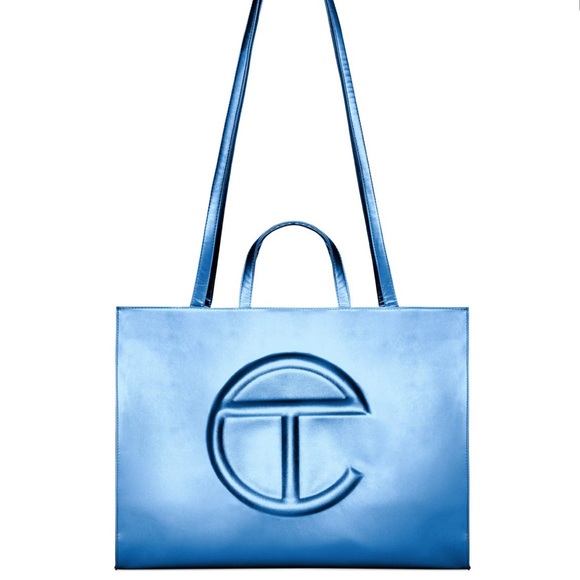 ‼️SOLD‼️TELFAR COBALT BLUE LARGE SHOPPER - Picture 3 of 5